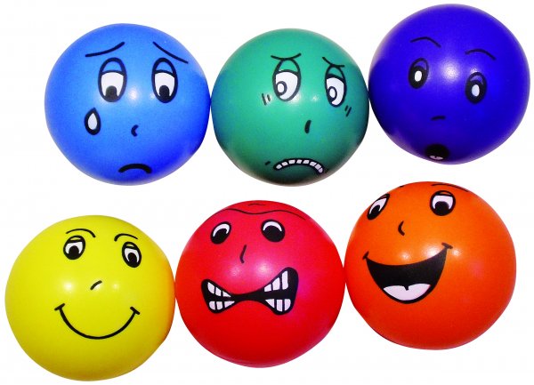 Emotional Faces 18cm - Set of 6-large