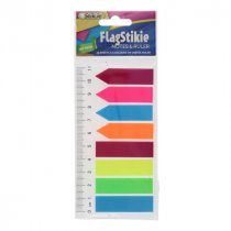 Stik-ie Notes 8x20 Sheet Flag Page Markers On 11Cm Ruler