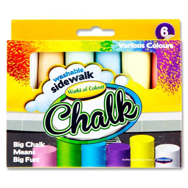 World of colour- washable sidewalk chalk