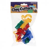 World of colour- 12 pieces clay cutters