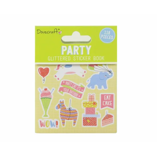 Dovecraft Party Glittered Sticker Book