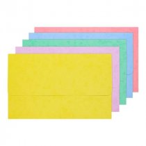 Premto Pastel Pkt.5 Extra Durable Cardboard Document Wallets - 5 Asst