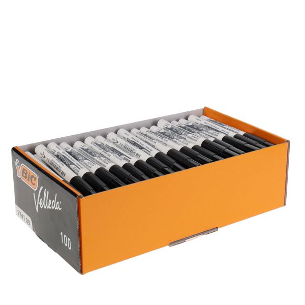 BULK BUY BIC Velleda Box 100 Whiteboard Markers- pupil size