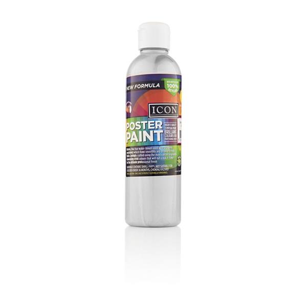 300ml Metallic Poster Paint - Silver