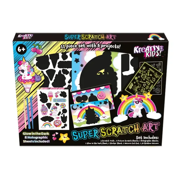 Kreative Kids! Super Scratch Art Glow in the Dark