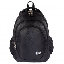 BACKPACK 17IN ST BLK SNAKE SKIN