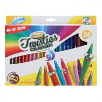 World of Colour Pkt.24 Twisties Crayons