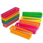 CleverCo Classroom Pencil Tray Holders Pack of 12 (Asstd Colours)