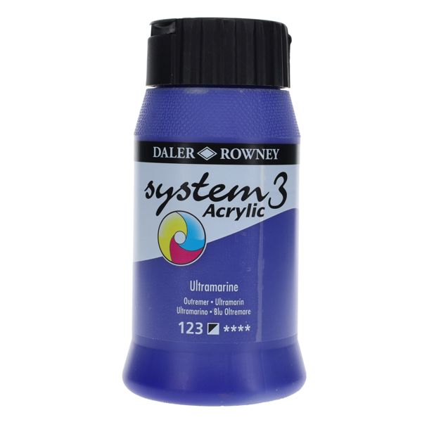 Daler Rowney System3 500ml Acrylic Paint - Ultramarine