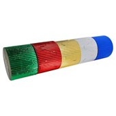 Bordette® Metallic Crown Corrugated Card Border Rolls - 63mm x 10m - Pack of 5