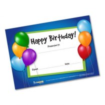 Happy birthday Certificates