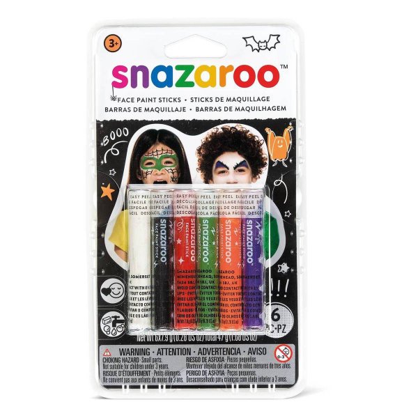 Snazaroo face & body paint 6pk- Halloween