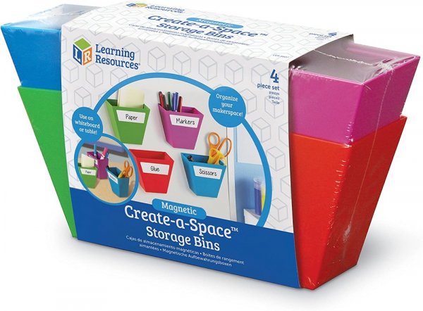 Magnetic Create-a-Space Storage Boxes (Set of 4)