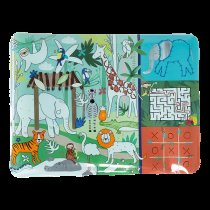 Floss & Rock Colouring Fun & Games Mat - Jungle