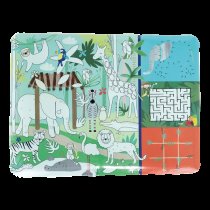 Floss & Rock Colouring Fun & Games Mat - Jungle