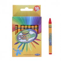 World of colour box 16 wax crayons