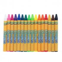 World of colour box 16 wax crayons