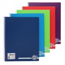 PremtoA4 160pg Pp Spiral Notebook - 5 Asst