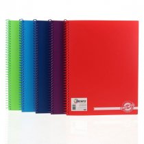 PremtoA4 160pg Pp Spiral Notebook - 5 Asst