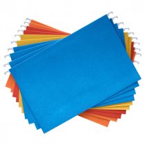 Concept Pkt.10 Foolscap Suspension Files - Coloured