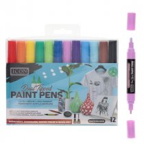 ICON Dual Tipped Acrylic Paint Pens 12pk