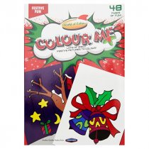 World of ColourA4 48Pg Perforated Colouring Book - Festive Fun