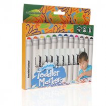 World of Colour Washable Toddler Markers 12pk