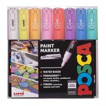 PoscaPc-1M Wlt 8 Pastel Extra-Fine Bullet