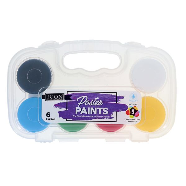 Icon 6x22ml Poster Paint Set