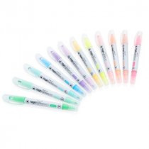 ProScribe* Pkt.12 Twin Tip Pastel Highlighter Pens - Asst