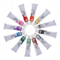 Icon Pkt.12 12ml Metallic Acrylic Paint Tubes