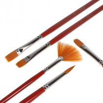 Icon Pk.5 Mixed Brushes Taklon Brush Set