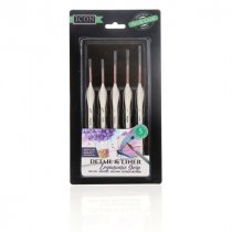 Icon Pk.5 Fine Detail Brushes With Ergonomic Grip