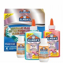 Elmer’s Metallic Slime Kit with Metallic PVA Glue - 4 Piece Set