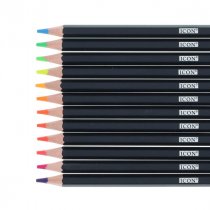 Icon Tin Box 12 Colouring Pencils - Neon