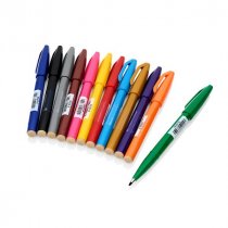 Pentel Arts Pkt.12 Fibre Tipped Sign Pens