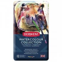 Derwent Watercolour Pencil & "Inktense" Collection Tin of 12