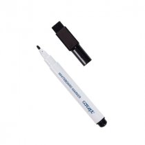 Concept Card 3 Drywipe Markers With Eraser Lid - Black