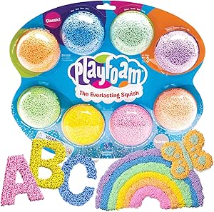 Playfoam Combo 8 Pack Reusable Modelling Compound 4 Colours 4 Sparkle Shades