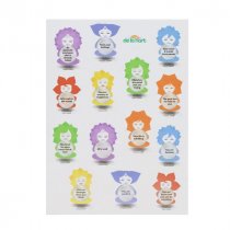 Chakranger Pkt.98 Positive Affirmation Stickers - Stick With Love