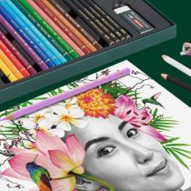 FABER-CASTELL Polychromos & Pitt Graphite Matt gift set, 23 pieces