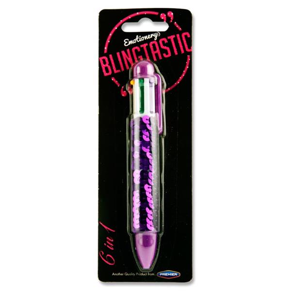 Emotionery * Blingtastic 6-In-1 Sequins Ballpoint Pen