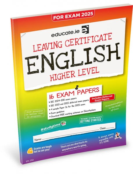 Educate.ie - Exam Papers - Leaving Cert - English - Higher Level - Exam 2025