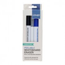 Concept Peelable Whiteboard Eraser & 2 Markers