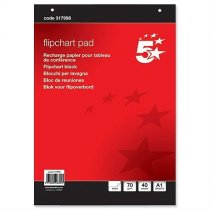 Five Star Flip Chart A1 70gsm 40sheet-plain