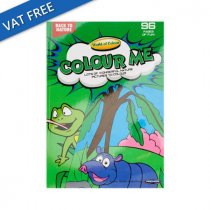 World of Colour A4 96Pg Perforated Colouring Book - Back To Nature