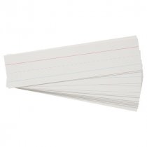 Clever Kidz Pkt.30 Wipe-Off Phrase Strips 3"X12" - White