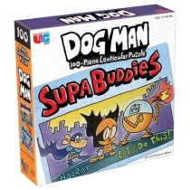 Dog Man Supa Buddies 100-Piece Lenticular Puzzle