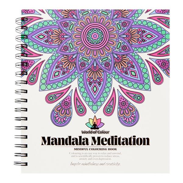 World of Colour Mindful Colouring Book - Mandala Meditation 64 Designs