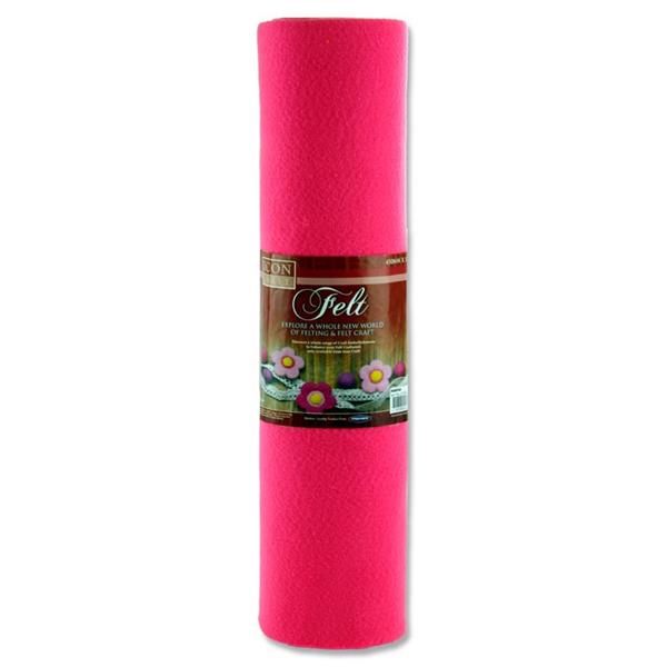 Icon Craft 45Cm X 5m Roll Felt - Pink